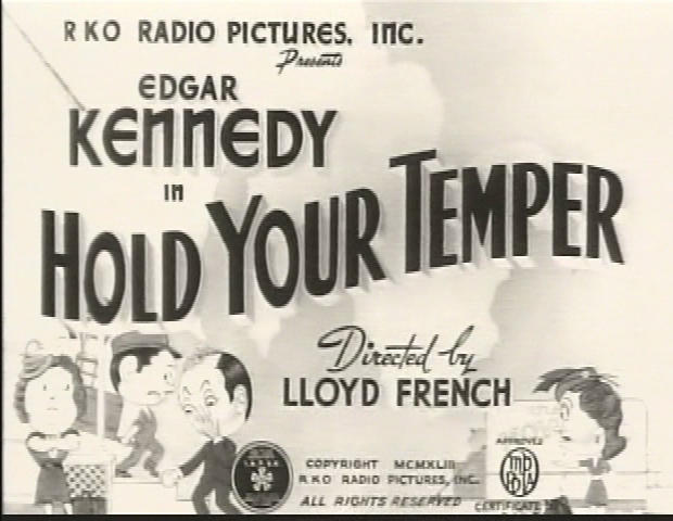 Hold Your Temper title card